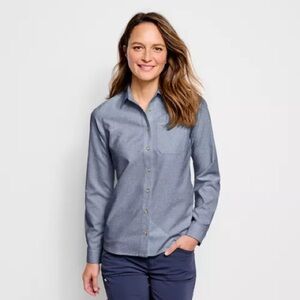 Orvis Women's Long-Sleeved Tech Chambray Work Shirt